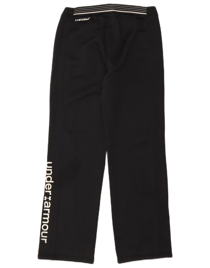 Under Armour Womens Cold Gear Graphic Tracksuit Trousers UK 12 Medium Black