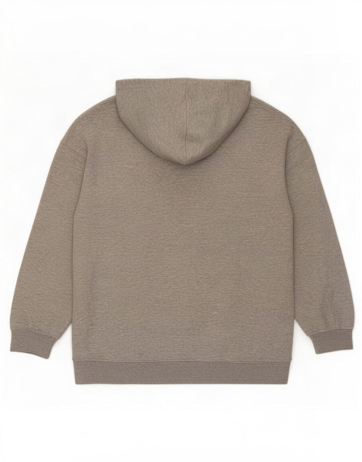 Zara Mens Hoodie Jumper Medium Grey Polyester