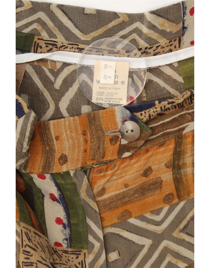 VINTAGE Womens High Waist Casual Shorts IT 46 Large W28  Multicoloured