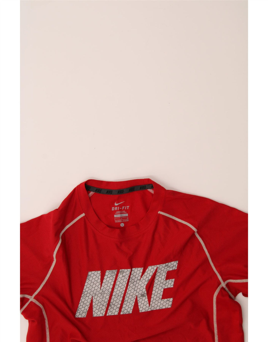 NIKE Boys Dri Fit Graphic T-Shirt Top 12-13 Years Large  Red Polyester Vintage Nike and Second-Hand Nike from Messina Hembry 