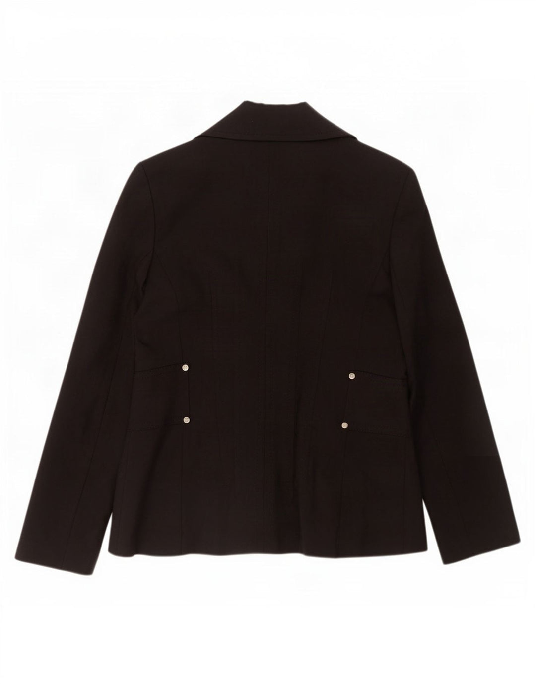 Zara Womens Blazer Jacket EU 42 Large Black Cotton