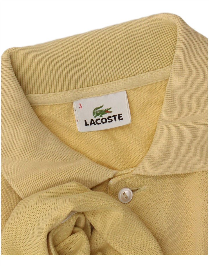 Lacoste Mens Polo Shirt Size 3 Small Yellow