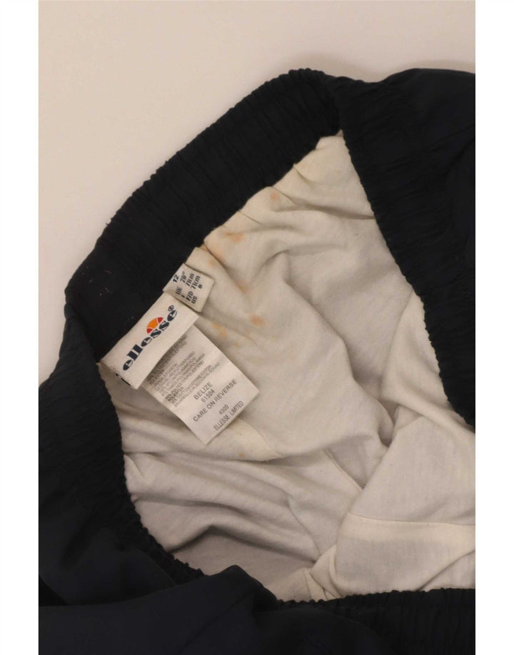 Ellesse Womens Tracksuit Trousers UK 12 Medium Navy Blue Polyester