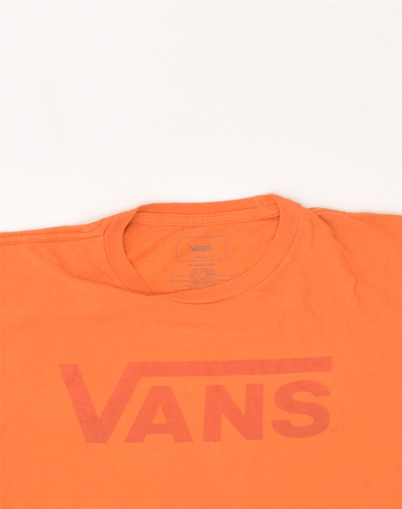 VANS Mens Graphic T-Shirt Top Small Orange Cotton | Vintage Vans | Thrift | Second-Hand Vans | Used Clothing | Messina Hembry 