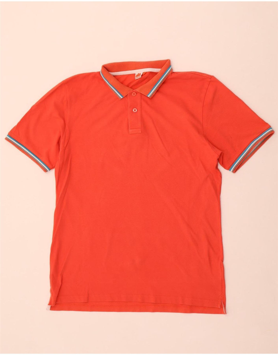Sundek Mens Polo Shirt 2XL Orange Cotton