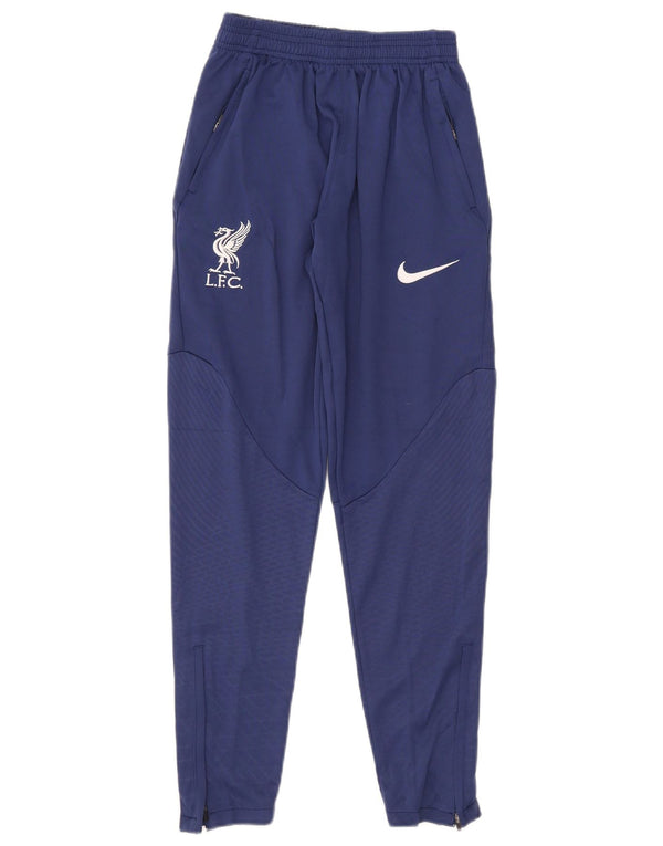 Nike Girls Liverpool Tracksuit Trousers 15-16 Years Blue Polyester