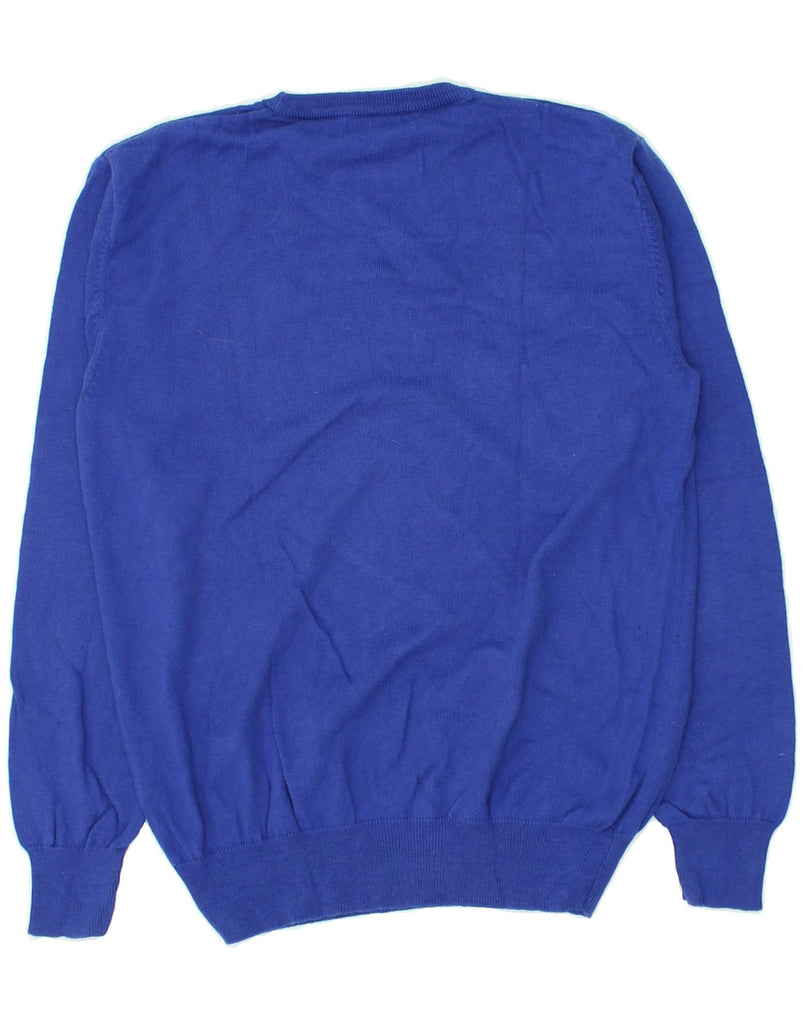 HARMONT & BLAINE Boys Crew Neck Jumper Sweater 8-9 Years 2XL Blue Cotton | Vintage Harmont & Blaine | Thrift | Second-Hand Harmont & Blaine | Used Clothing | Messina Hembry 