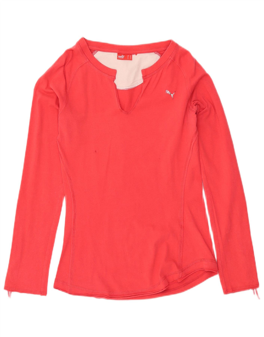 PUMA Womens Top Long Sleeve UK 12 Medium Red