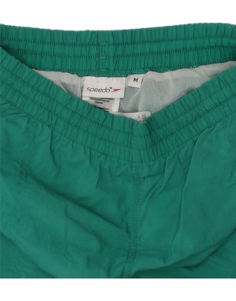 SPEEDO Boys Sport Shorts 15-16 Years Medium  Green Polyester | Vintage Speedo | Thrift | Second-Hand Speedo | Used Clothing | Messina Hembry 