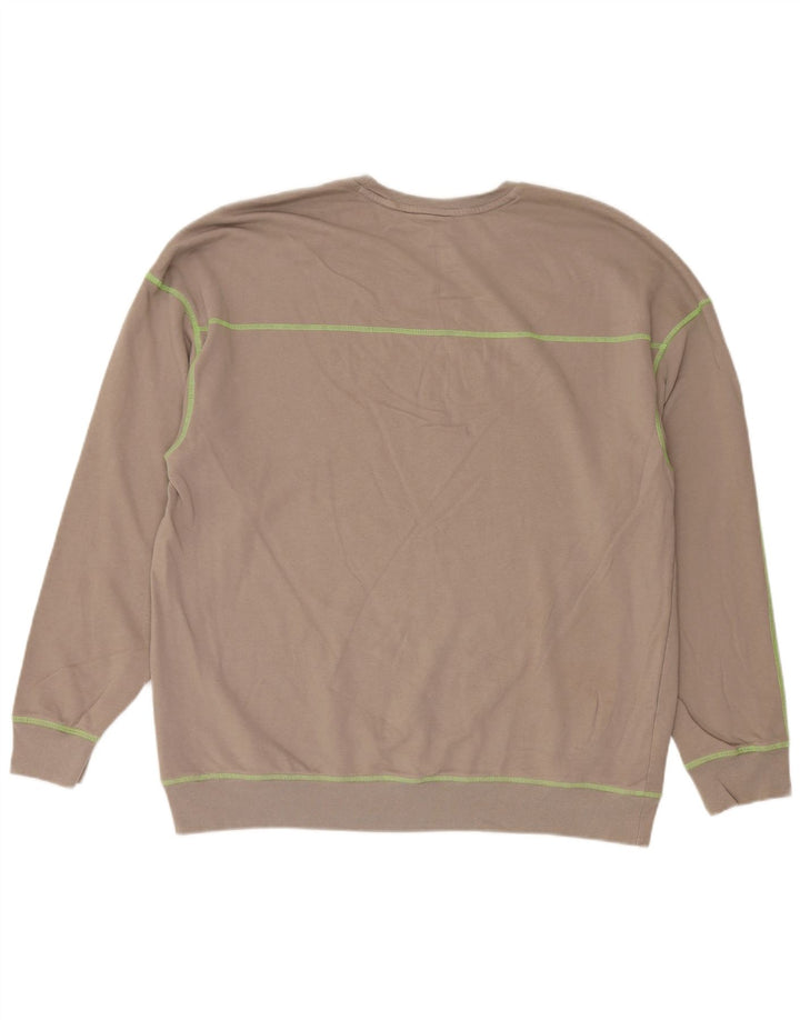 Calvin Klein Mens Graphic Top Long Sleeve Large Brown Cotton