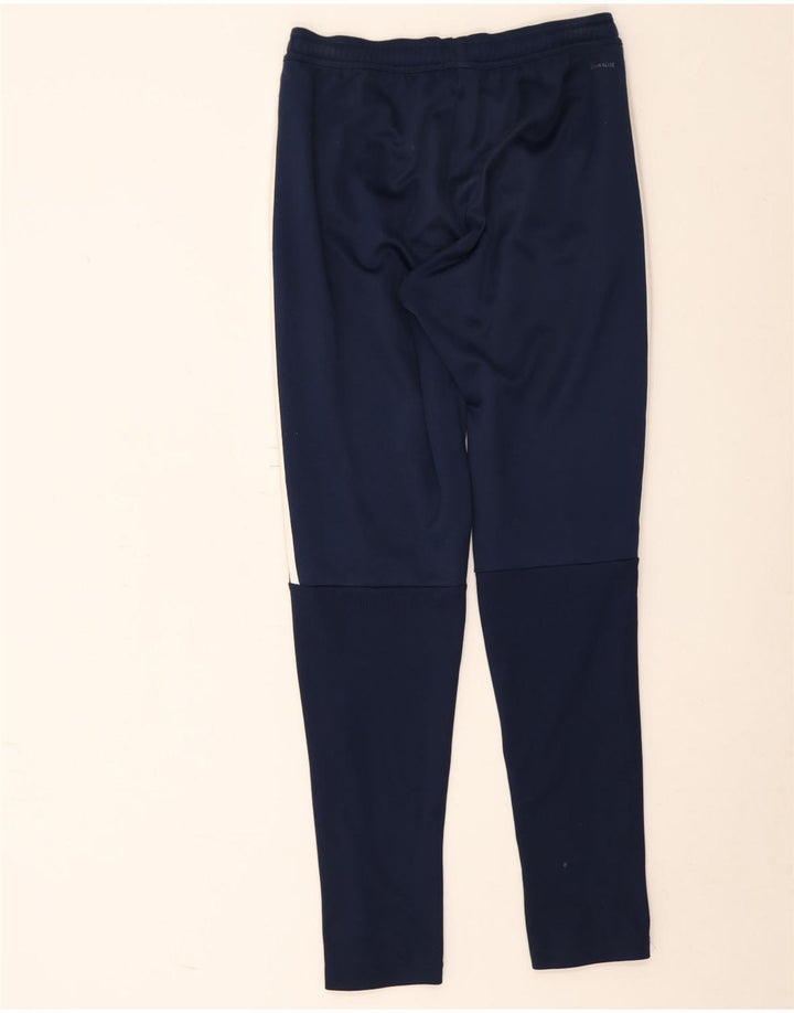Adidas Mens Climalite Tracksuit Trousers Small Navy Blue Polyester