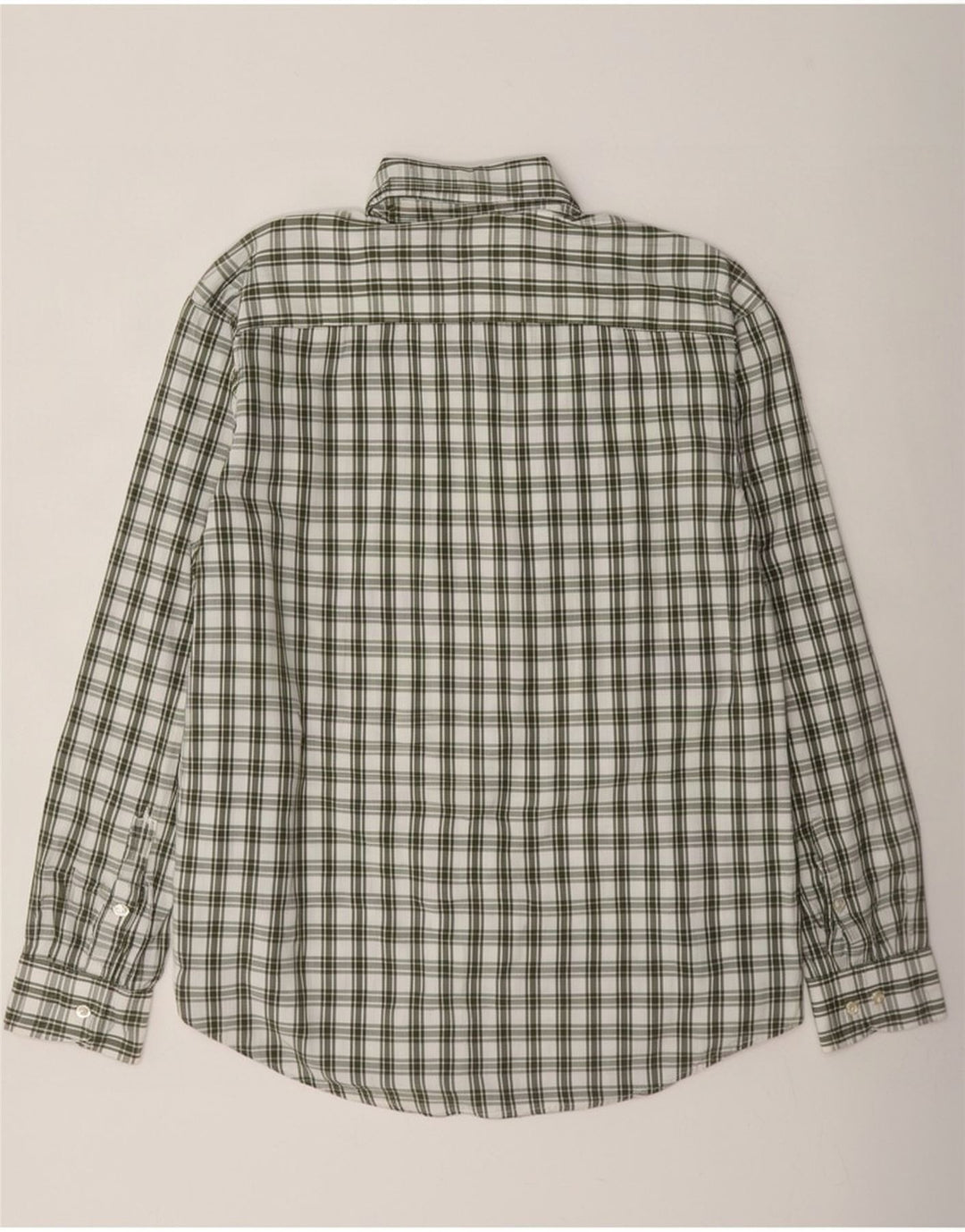 Tommy Hilfiger Mens Shirt Large Green Check Cotton