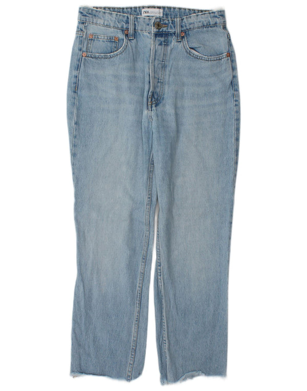 Zara Womens Straight Jeans EU 38 Small W28 L26 Blue Cotton