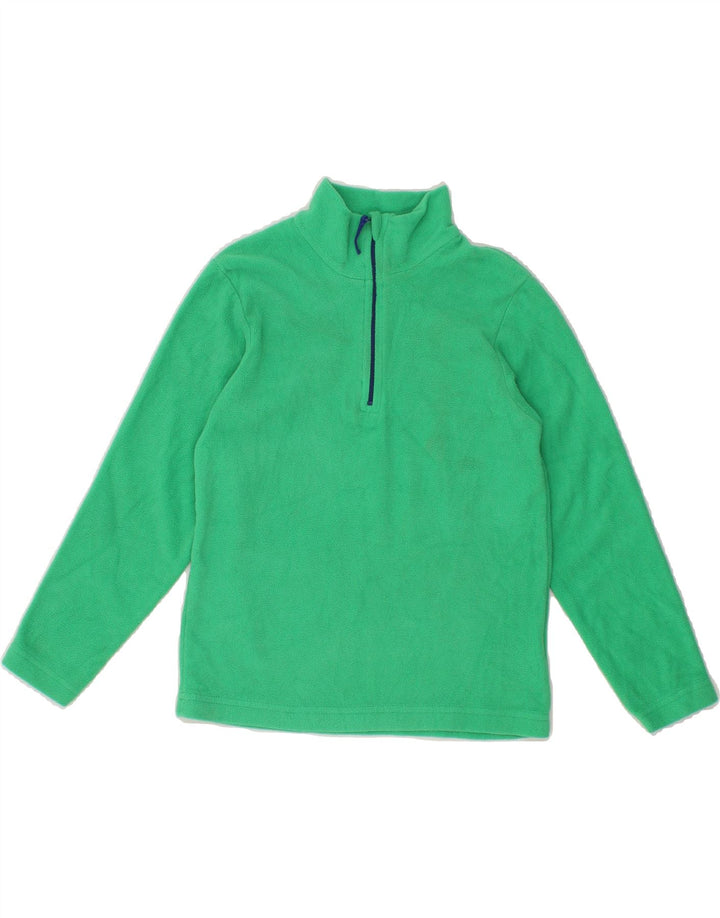 MOUNTAIN WAREHOUSE Girls Zip Neck Jumper Sweater 9-10 Years  Green Vintage Mountain Warehouse and Second-Hand Mountain Warehouse from Messina Hembry 