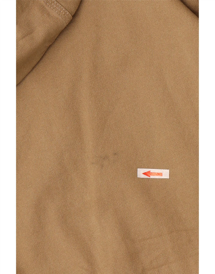 Scout Mens Hooded Bomber Jacket UK 38 Medium Beige Cotton
