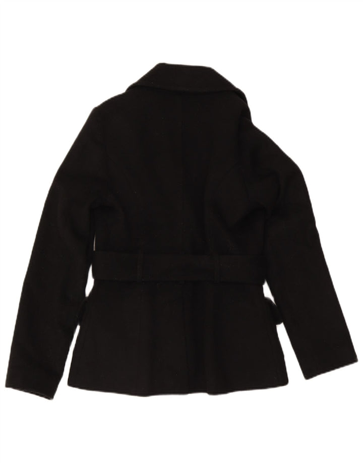 Massimo Dutti Womens 2 Button Blazer Jacket EU 36 XS Black Wool