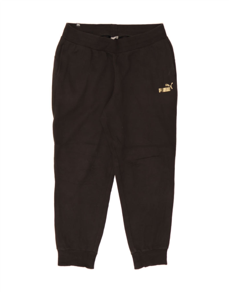 PUMA Mens Tracksuit Trousers Joggers Medium  Black Polyester Vintage Puma and Second-Hand Puma from Messina Hembry 