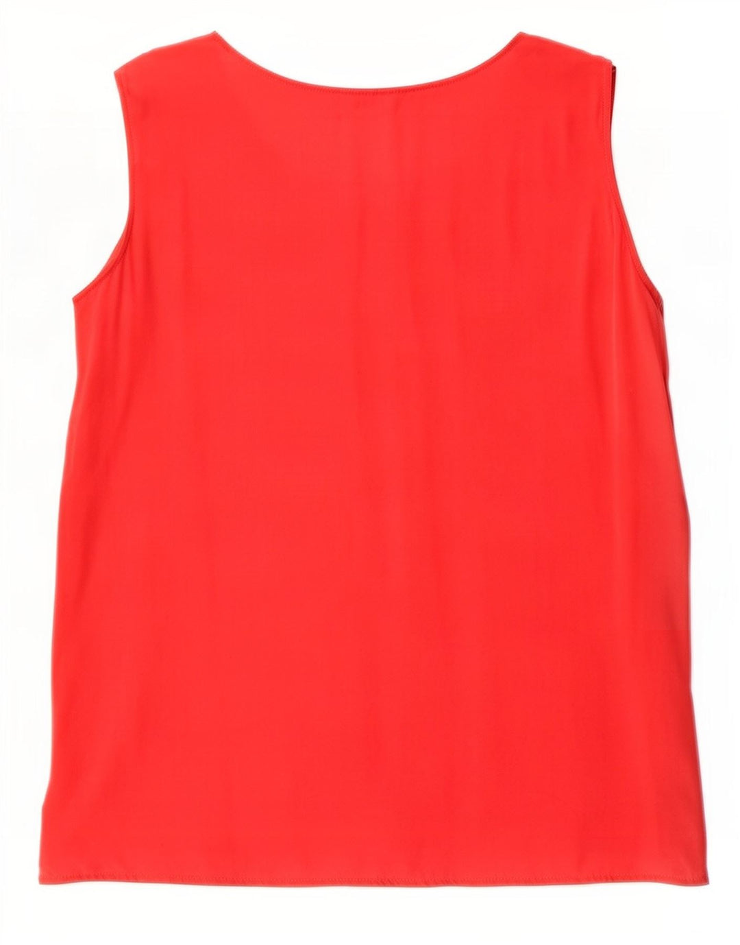 ELENA MIRO Womens Sleeveless Blouse Top UK 16 Large Red Silk