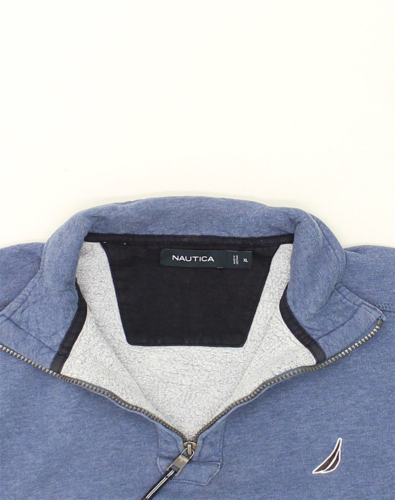 NAUTICA Mens Sweatshirt Jumper XL Blue Cotton | Vintage Nautica | Thrift | Second-Hand Nautica | Used Clothing | Messina Hembry 