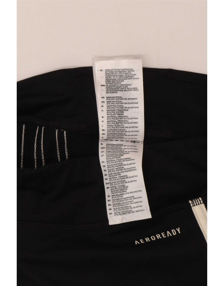 Adidas Girls Aeroready Leggings 13-14 Years Black Polyester