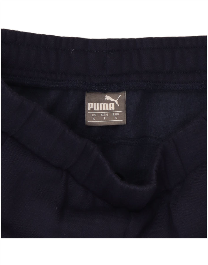 Puma Mens Graphic Tracksuit Trousers Small  Navy Blue