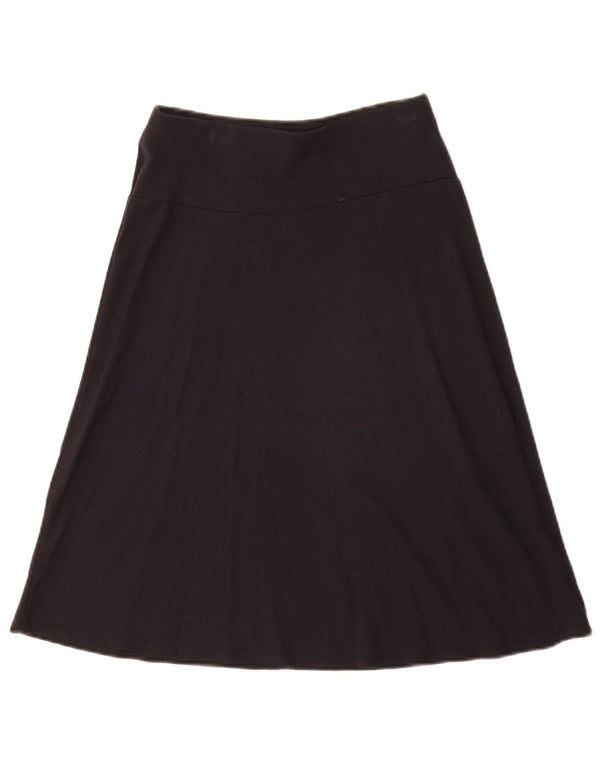 Marks & Spencer Womens A-Line Skirt UK 8 Small W26 Black Viscose