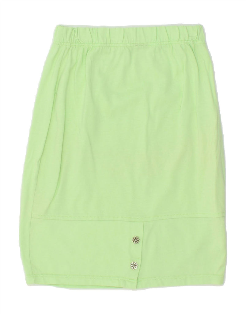 VINTAGE Womens Midi Skirt W26 Small Green Vintage Vintage and Second-Hand Vintage from Messina Hembry 