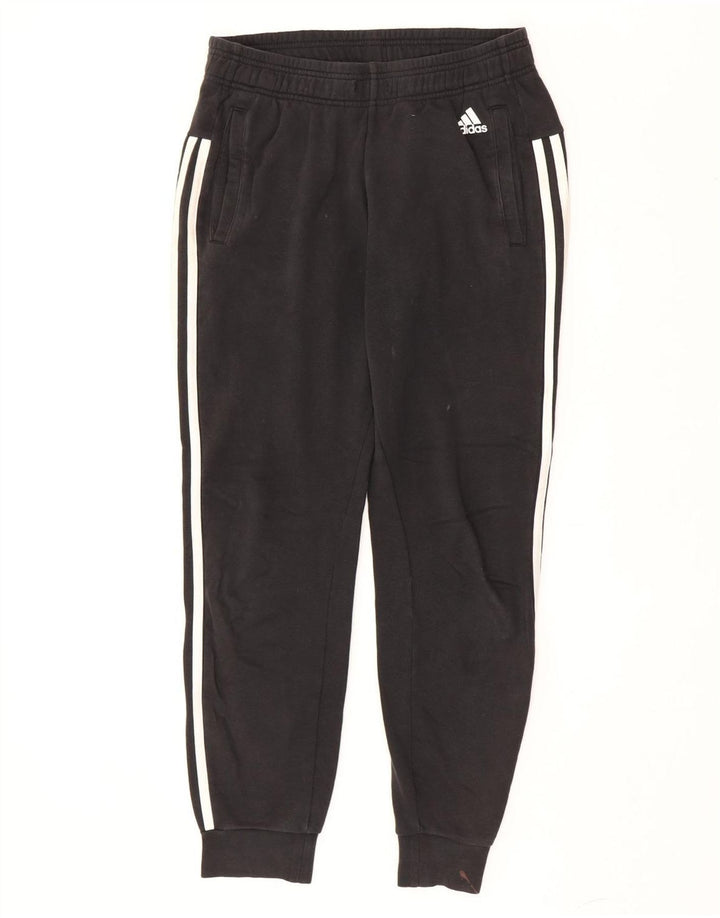 Adidas Mens Tracksuit Trousers Joggers Small  Black Cotton