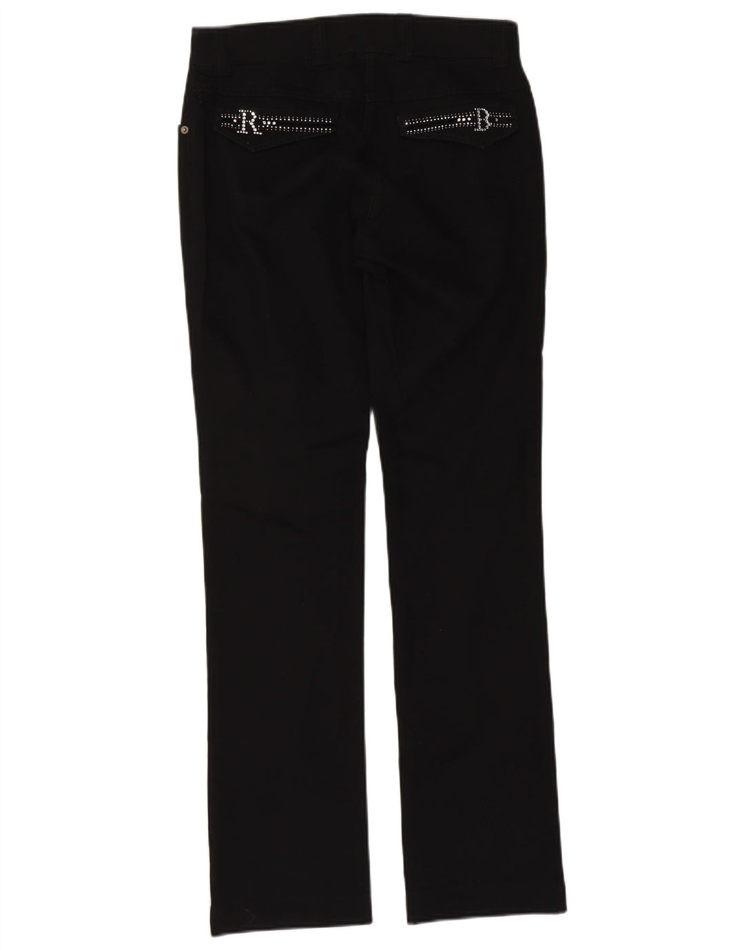 Roccobarocco Womens Bootcut Jeans W32 L32 Black Cotton