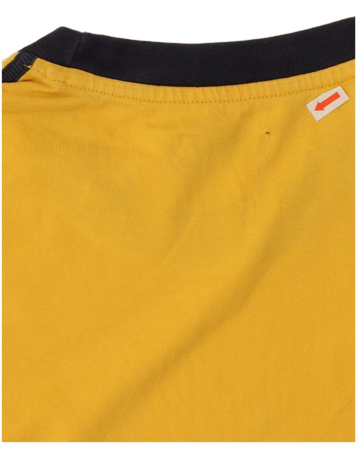Gas Mens Graphic Top Long Sleeve Medium Yellow