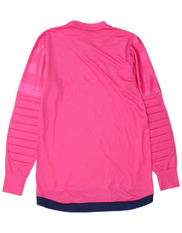 Adidas Mens Climalite T-Shirt Top Small Pink Striped Polyester