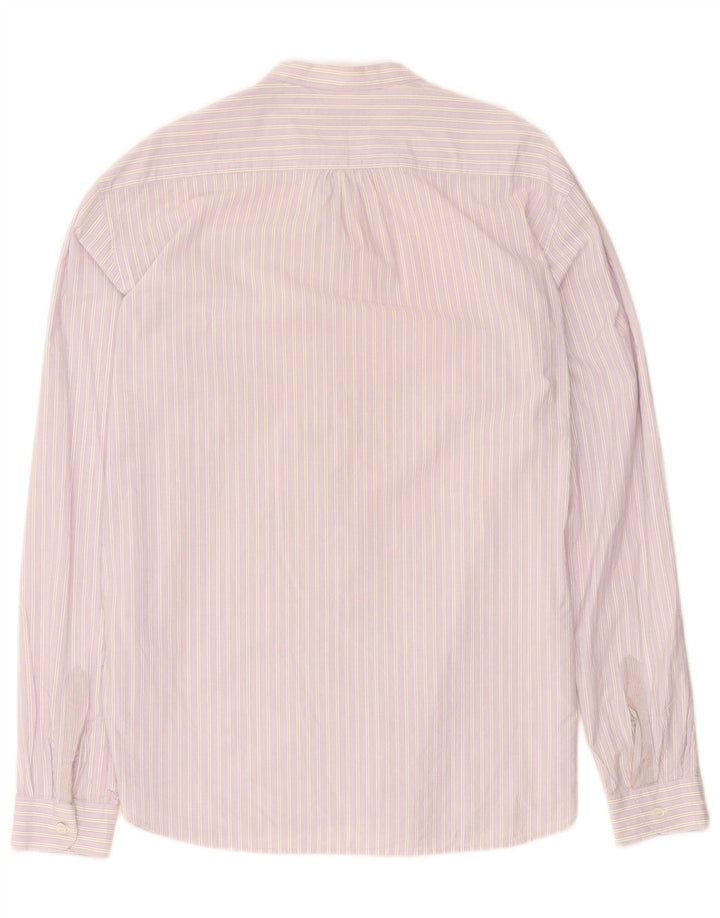 Ted Baker Mens Shirt Size 6 2XL Pink Striped Cotton