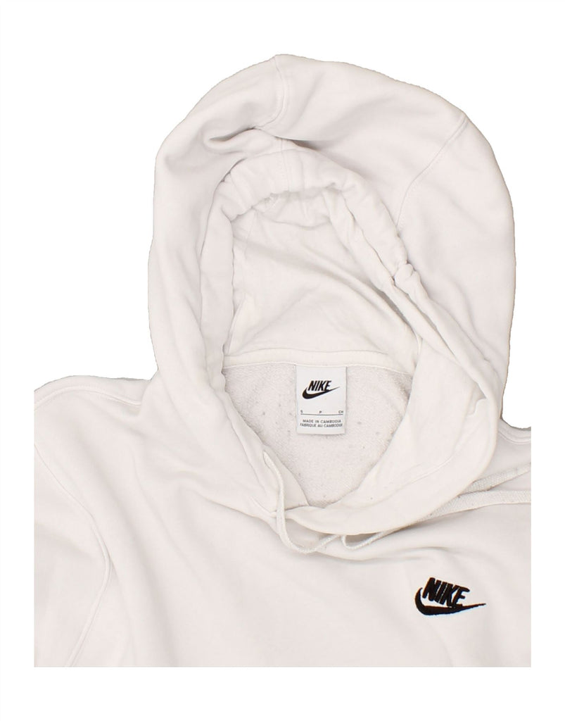 NIKE Mens Hoodie Jumper Small Off White Cotton | Vintage Nike | Thrift | Second-Hand Nike | Used Clothing | Messina Hembry 