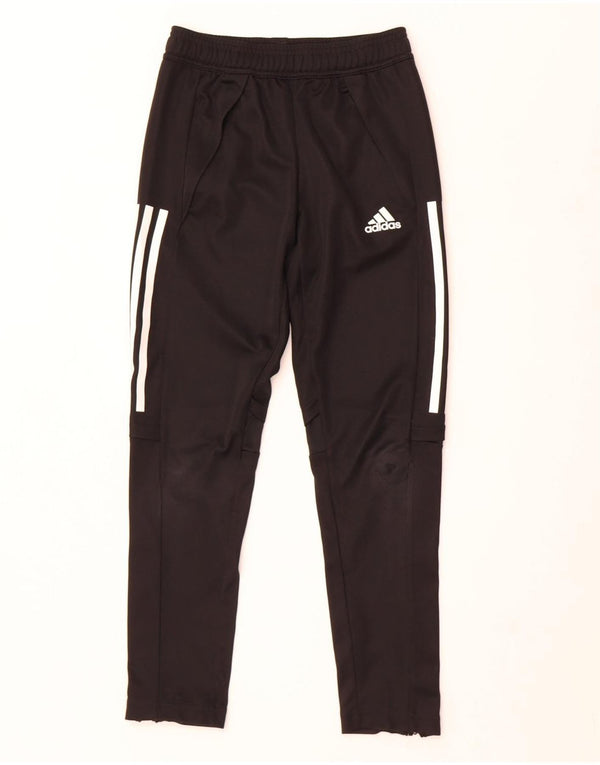 Adidas Boys Aeroready Tracksuit Trousers 9-10 Years Black Polyester