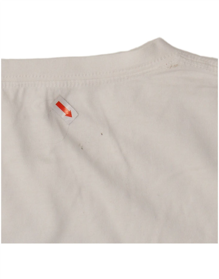CONVERSE Boys Graphic T-Shirt Top 12-13 Years Large White Cotton