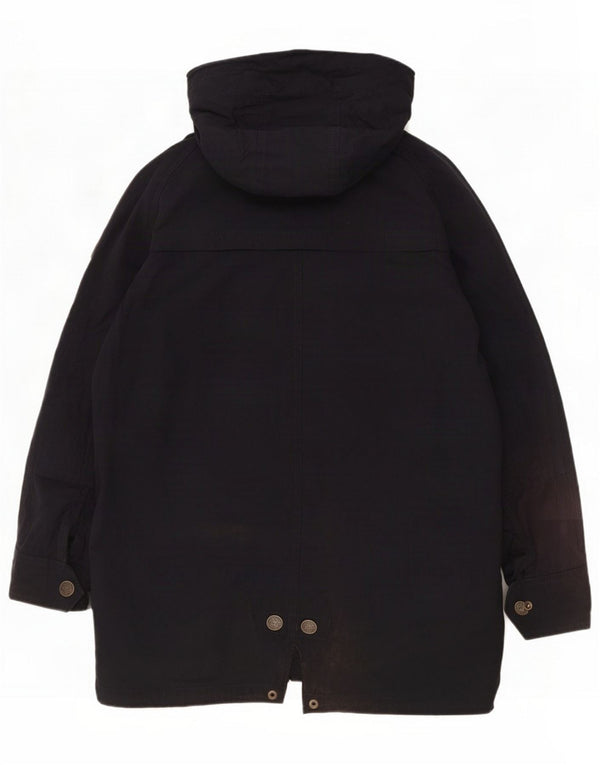 Zara Boys Hooded Parka Jacket 11-12 Years Navy Blue