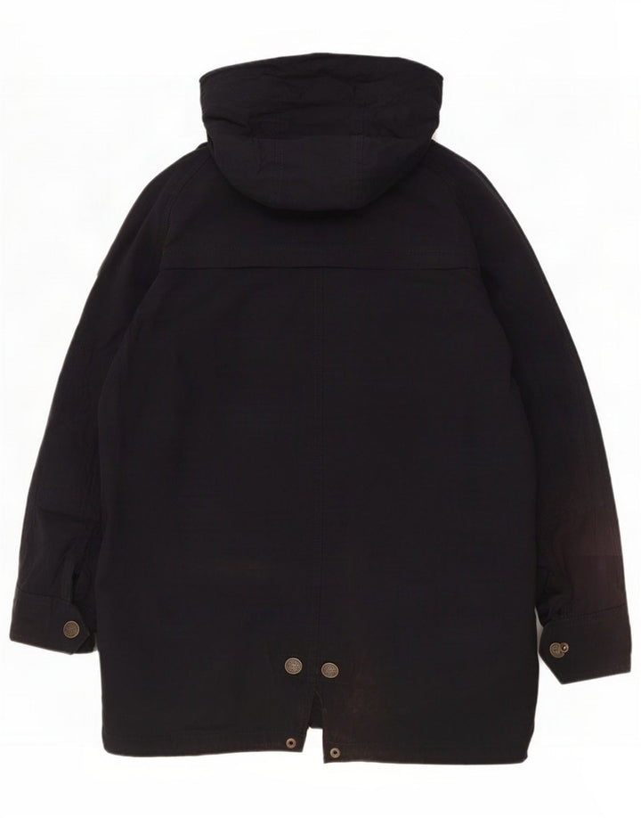 Zara Boys Hooded Parka Jacket 11-12 Years Navy Blue