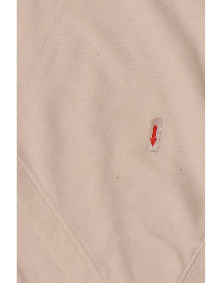 Nike Mens Hoodie Jumper Medium White Cotton