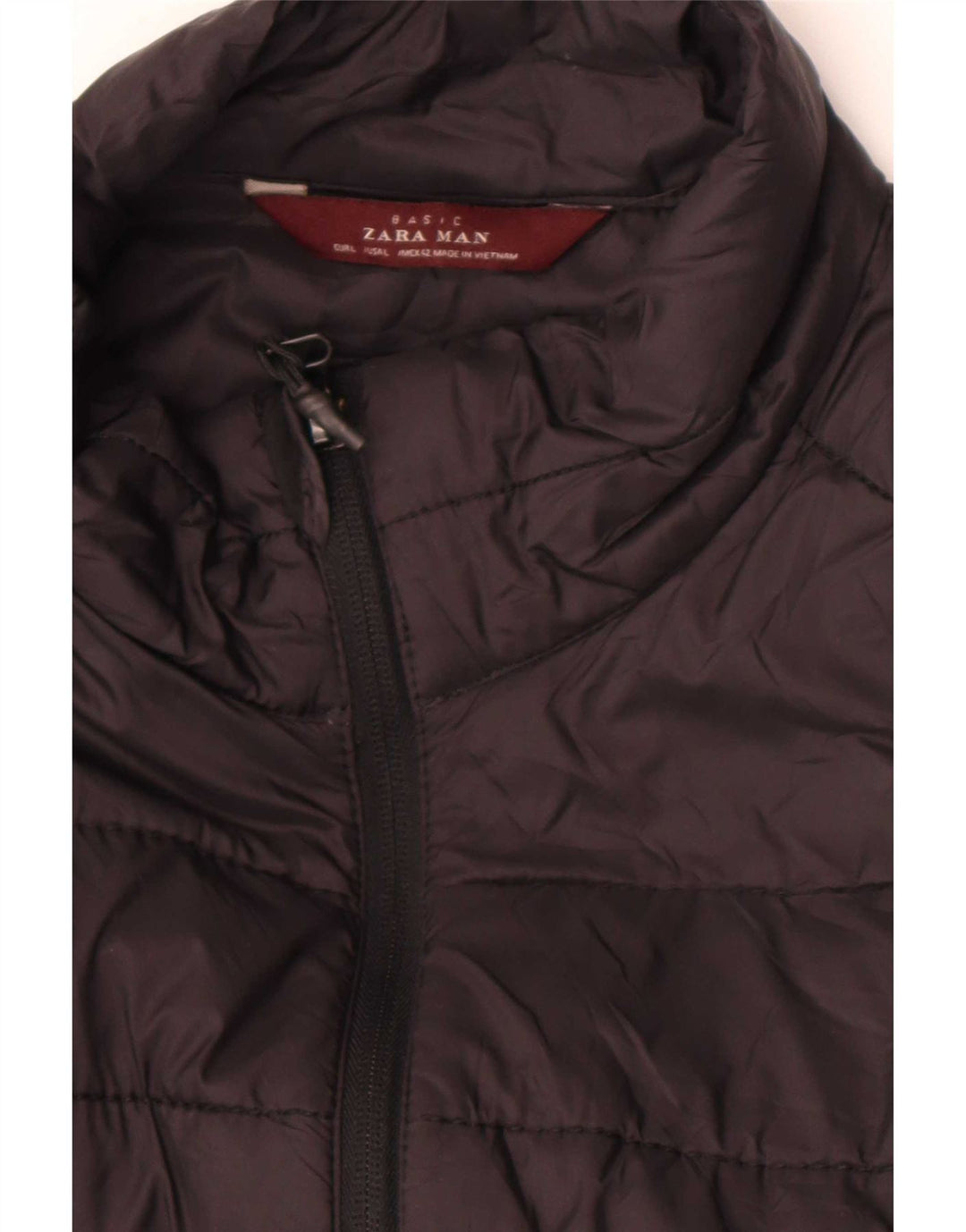 Zara Mens Padded Gilet UK 40 Large Black
