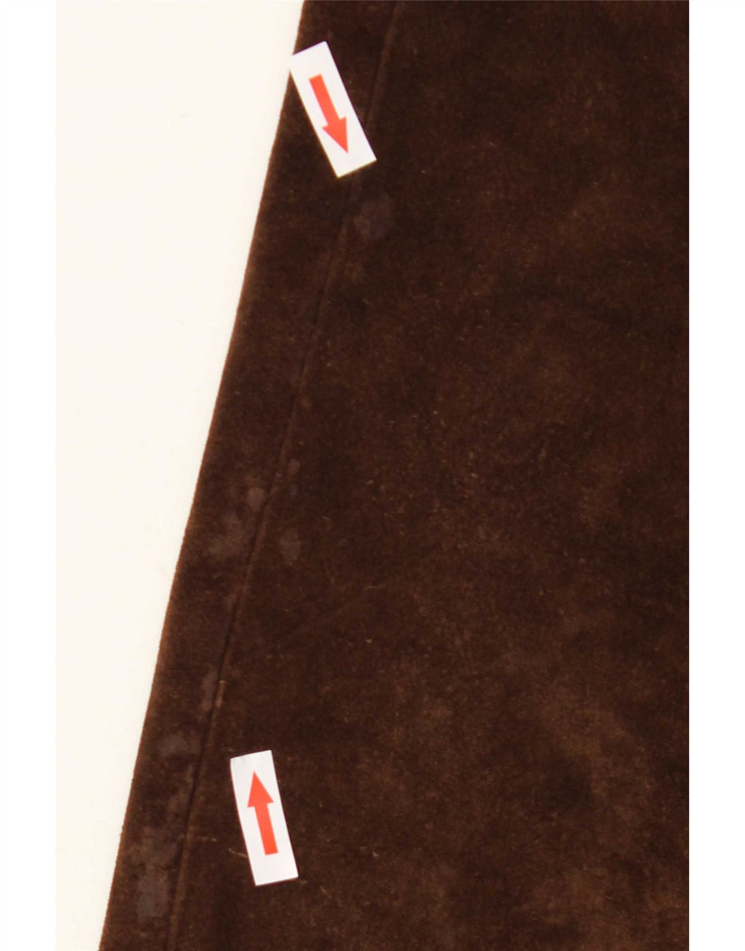 Vintage Womens Flare Suede Trousers W30 L32 Brown