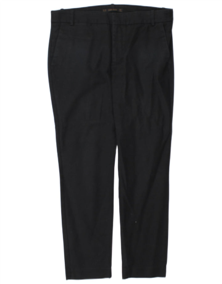 Zara Womens Slim Chino Trousers EU 38 Medium W28 L26 Navy Blue