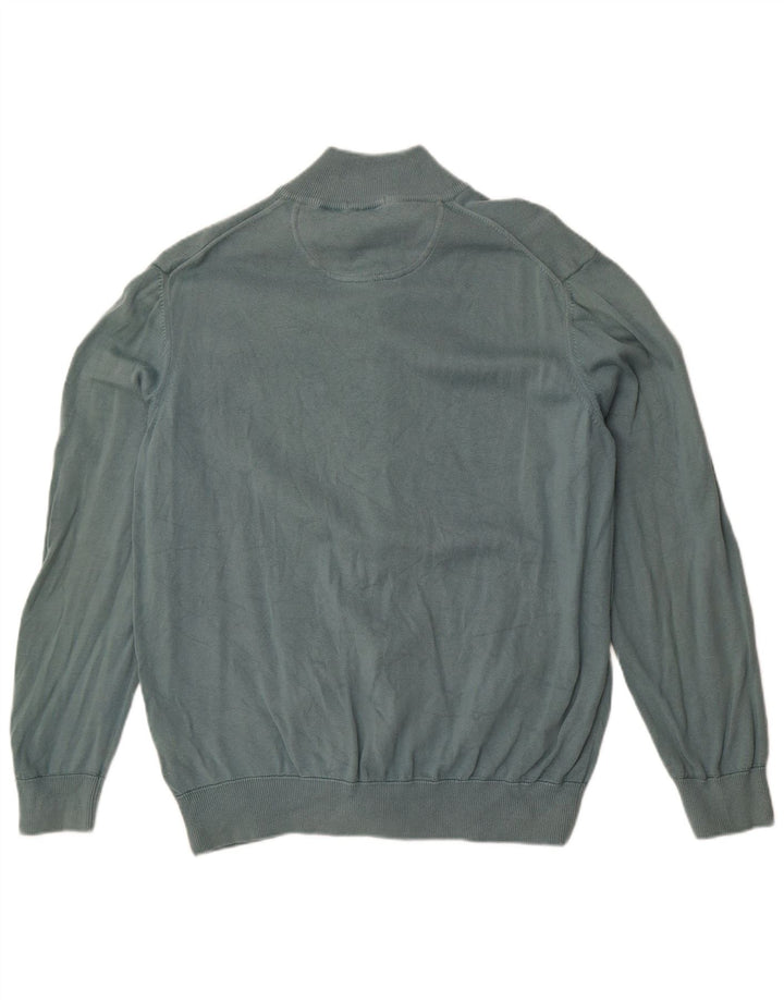 Timberland Mens Cardigan Sweater XL Green Cotton