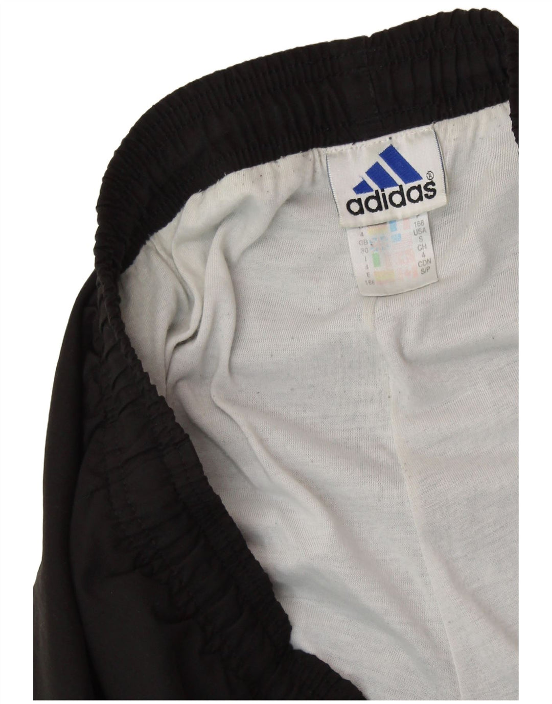 ADIDAS Mens Tracksuit Trousers Joggers Small Black Polyester