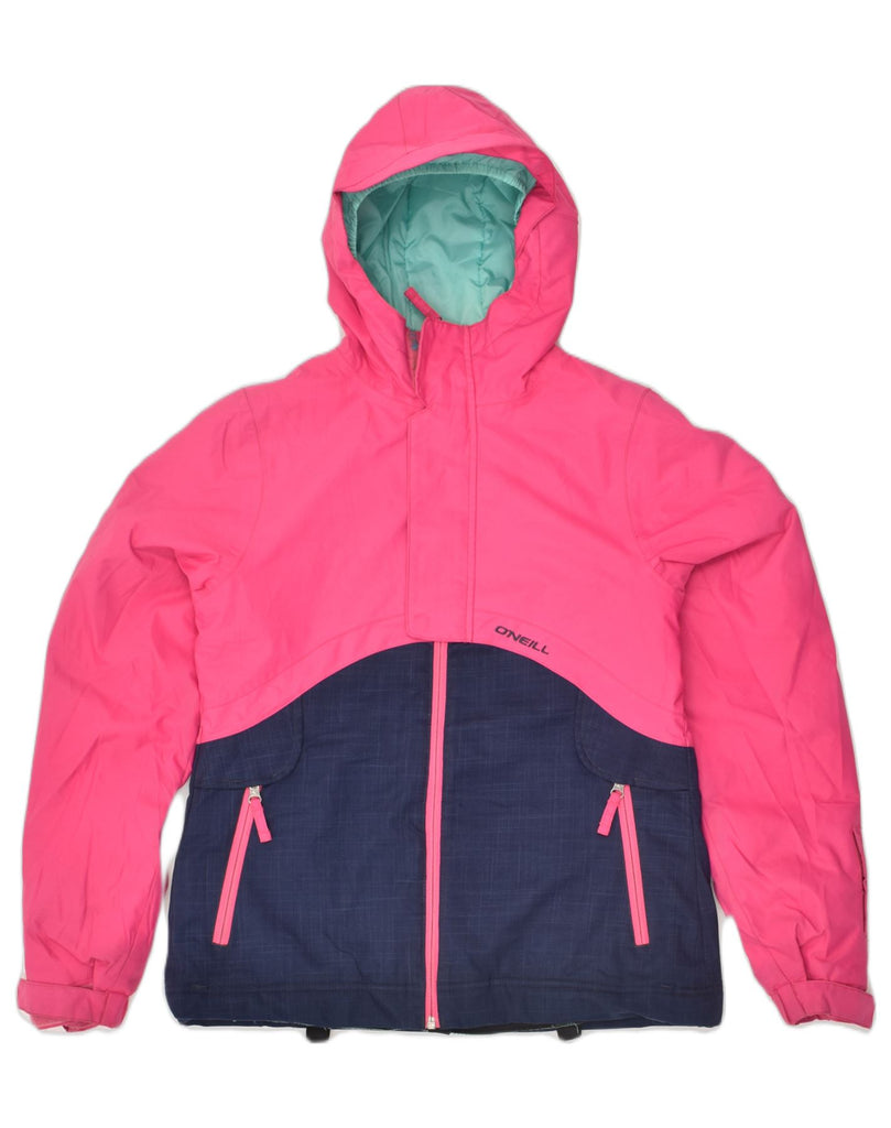 O'NEILL Girls Hooded Windbreaker Jacket 13-14 Years Pink Colourblock | Vintage O'Neill | Thrift | Second-Hand O'Neill | Used Clothing | Messina Hembry 