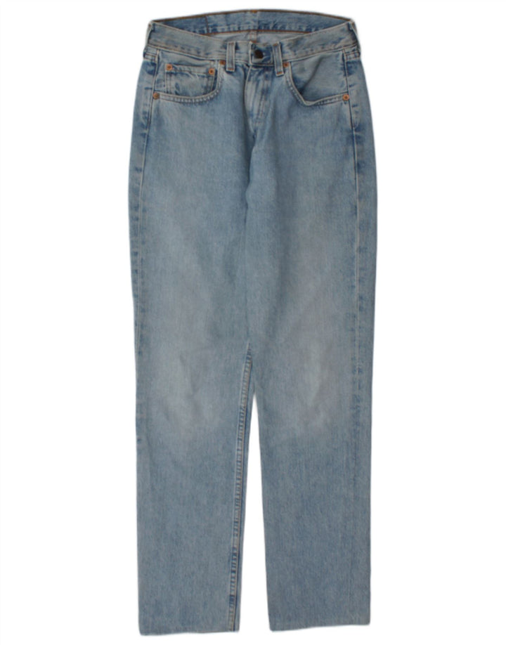 Levi's Womens 595 Straight Jeans W30 L30 Blue Cotton