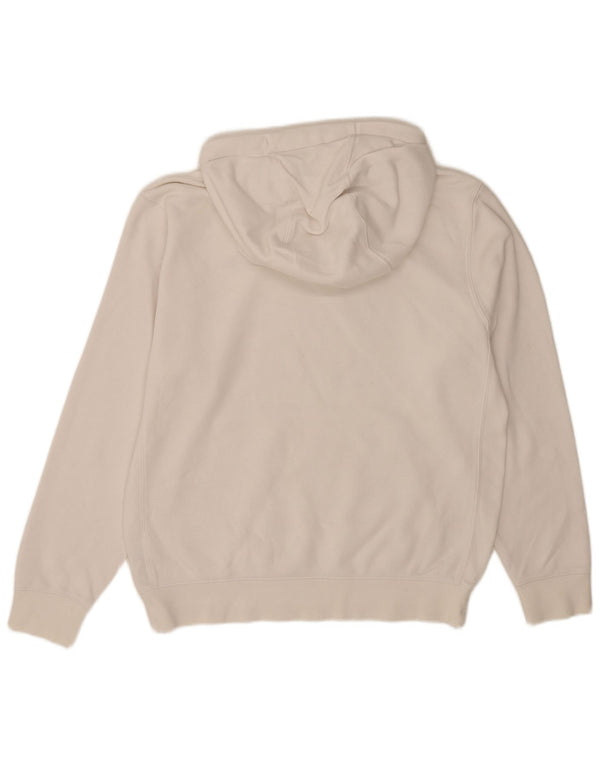 Nike Mens Hoodie Jumper Small White Cotton