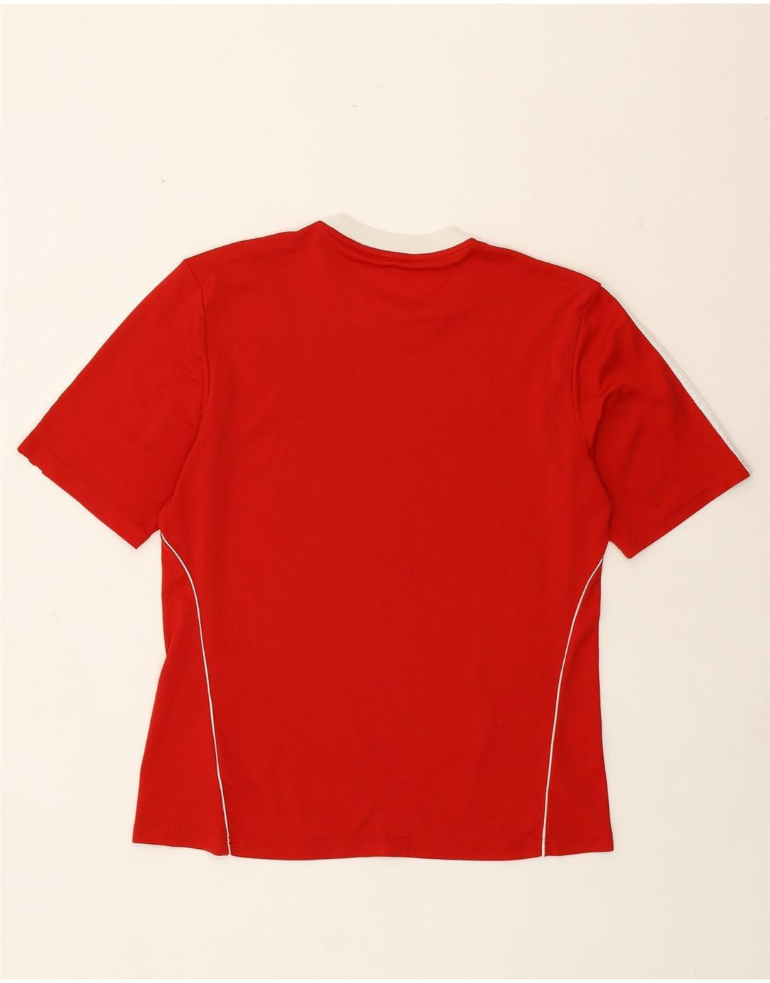Adidas Mens Climalite T-Shirt Top Medium Red Polyester