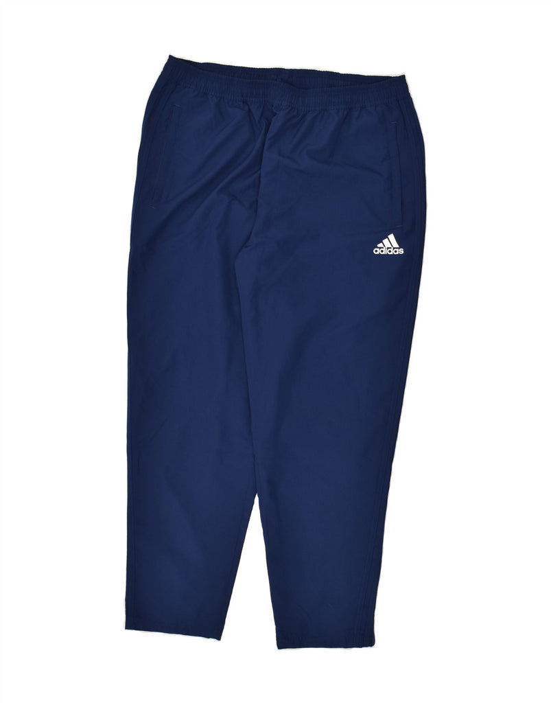 ADIDAS Mens Tracksuit Trousers XL Navy Blue Polyester | Vintage Adidas | Thrift | Second-Hand Adidas | Used Clothing | Messina Hembry 