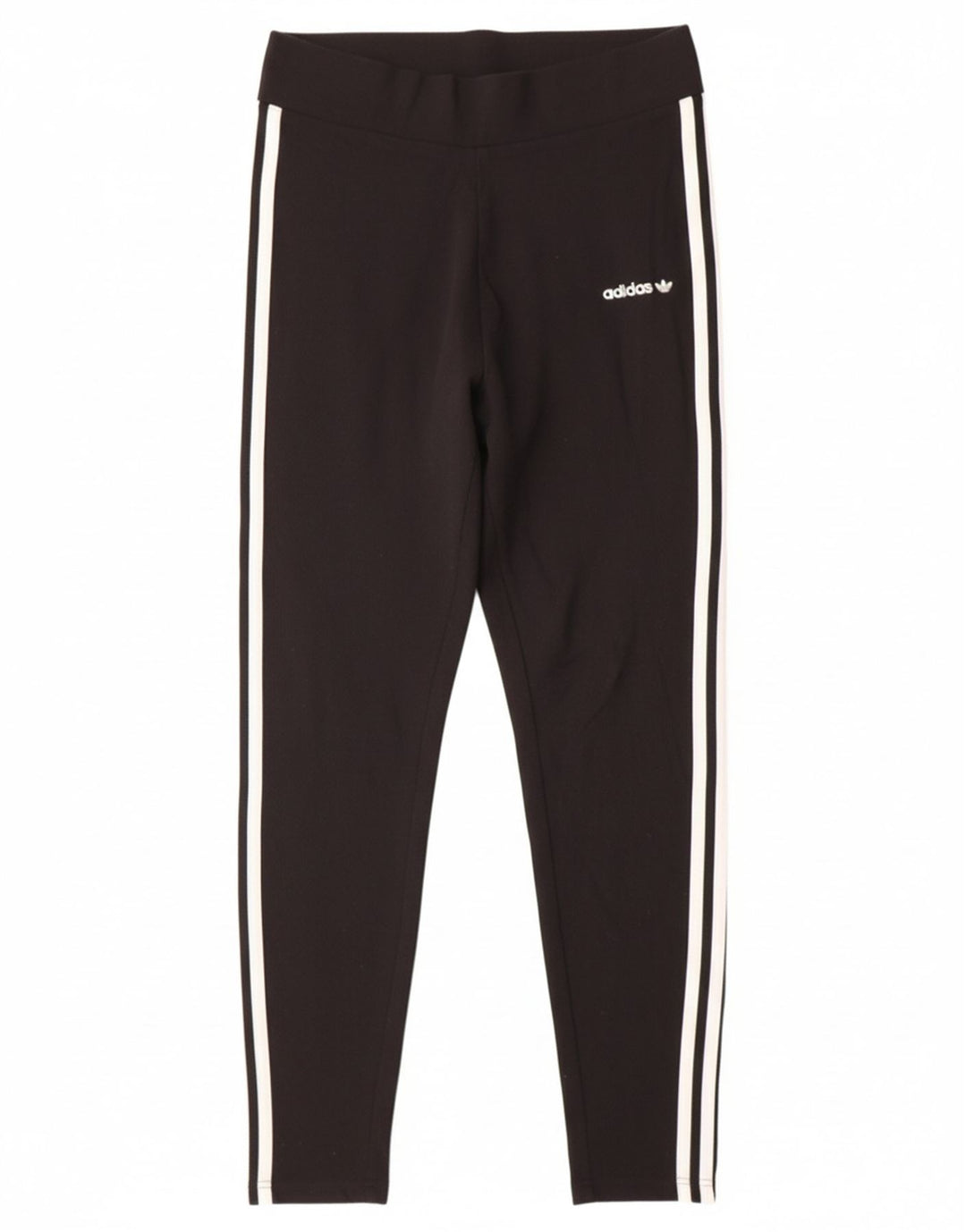 ADIDAS Womens Leggings UK 12 Medium Black Cotton