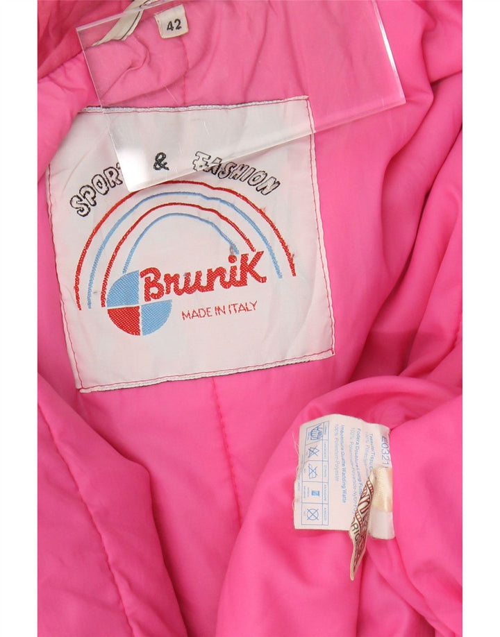 BRUNIK Womens Oversized Hooded Windbreaker Jacket IT 42 Medium Black